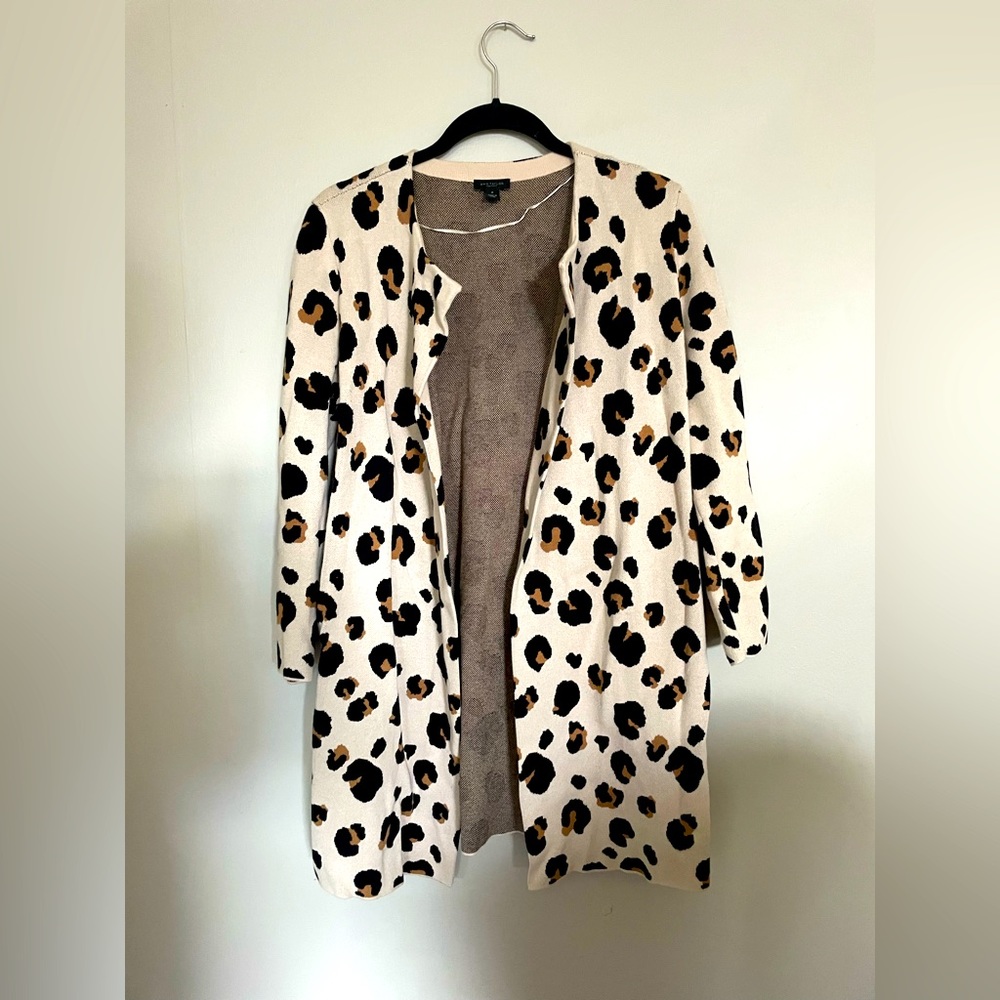 Cheetah Print Ann Taylor cardigan